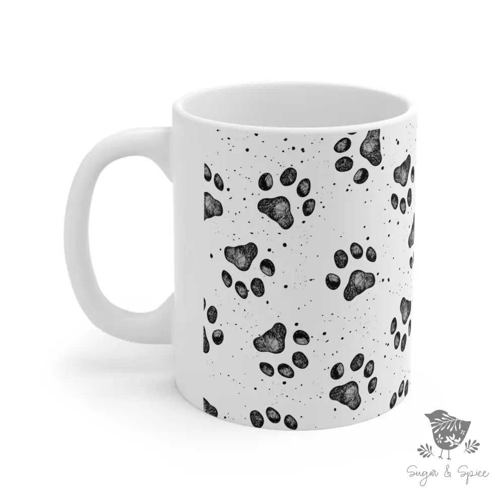 Dog Paw Ceramic Mug - Premium Mug from Printify - Just $18! Shop now at Sugar and Spice Paper