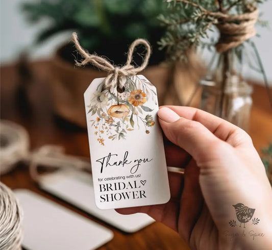 Fall Thank You Minimalist Heart Gift Tag - Premium Craft Supplies & Tools > Party & Gifting > Labels, Stickers & Tags > Tags from Sugar and Spice Invitations - Just $26! Shop now at Sugar and Spice Paper