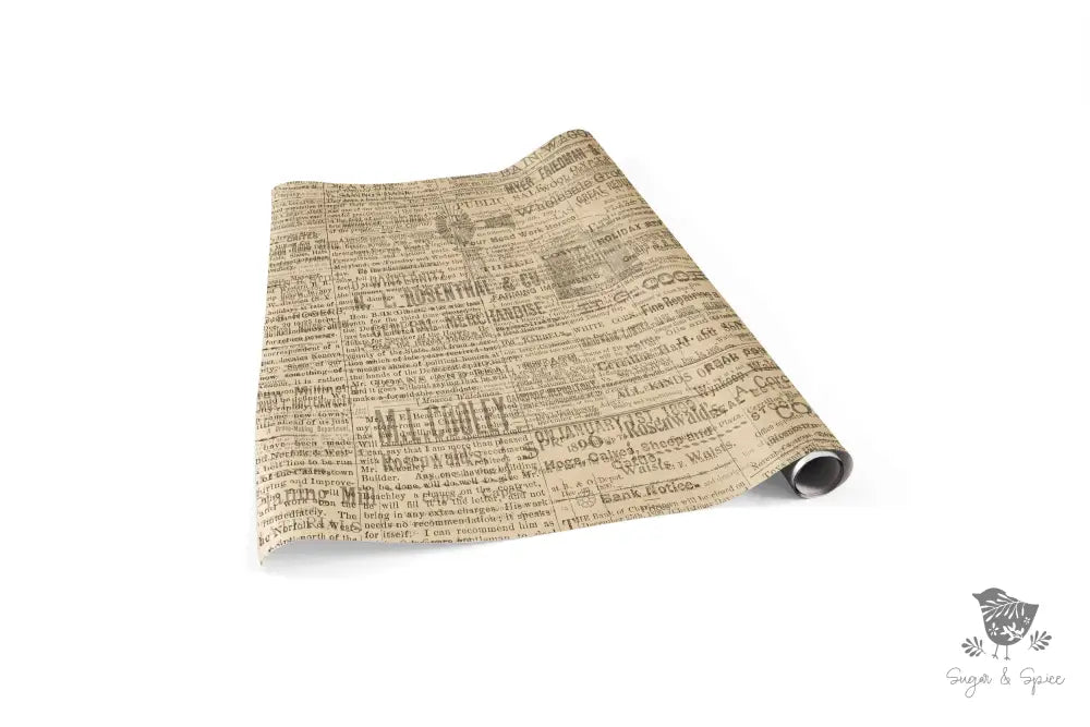Farm Newspaper Wrapping Paper - Premium Craft Supplies & Tools > Party & Gifting > Packaging & Wrapping from Sugar and Spice Invitations - Just $26.10! Shop now at Sugar and Spice Paper