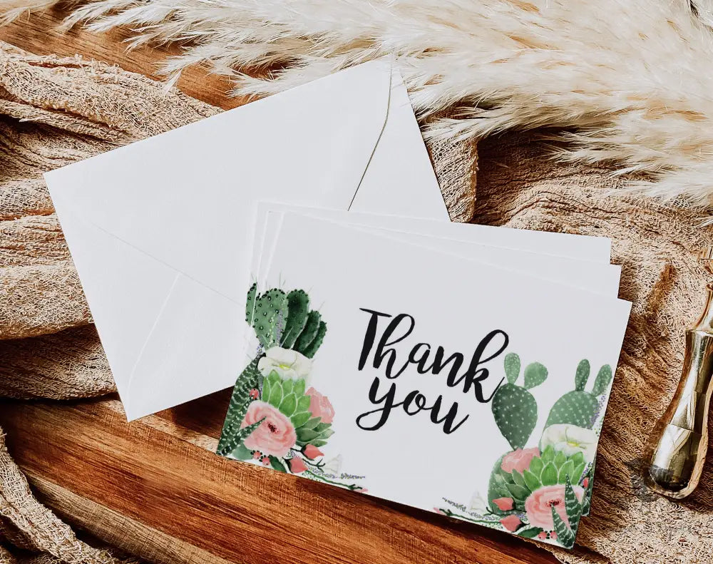 Fiesta Thank You Card - Premium Paper & Party Supplies > Paper > Invitations & Announcements > Invitations from Sugar and Spice Invitations - Just $2.50! Shop now at Sugar and Spice Paper