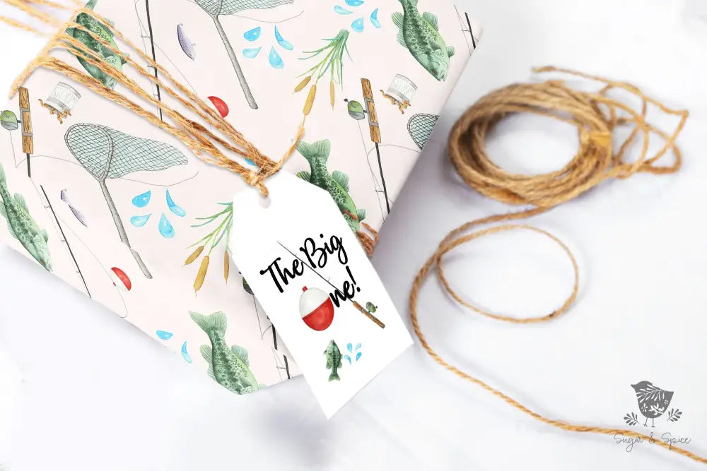 Fishing Wrapping Paper - Premium Craft Supplies & Tools > Party & Gifting > Packaging & Wrapping from Sugar and Spice Invitations - Just $26.10! Shop now at Sugar and Spice Paper