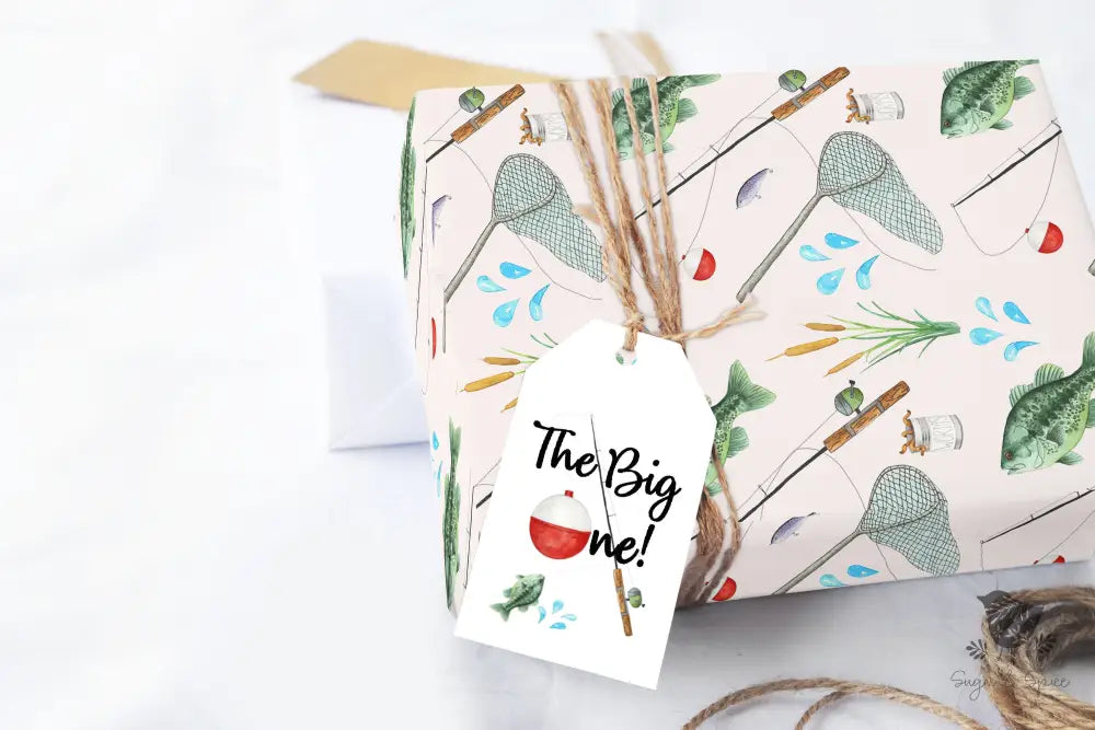 Fishing Wrapping Paper - Premium Craft Supplies & Tools > Party & Gifting > Packaging & Wrapping from Sugar and Spice Invitations - Just $26.10! Shop now at Sugar and Spice Paper