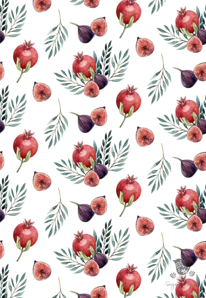 Fruit Fig Holiday Wrapping Paper - Premium Craft Supplies & Tools > Party & Gifting > Packaging & Wrapping from Sugar and Spice Invitations - Just $26.10! Shop now at Sugar and Spice Paper