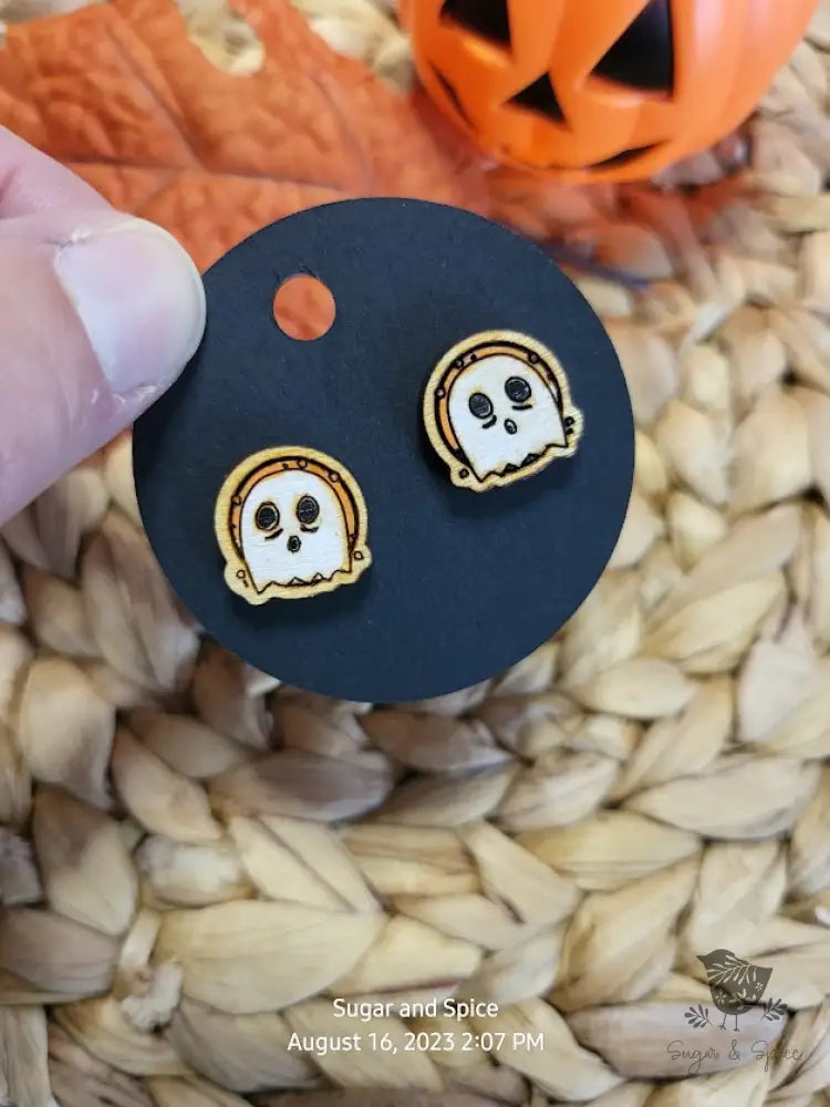 Ghost Halloween Stud Earrings