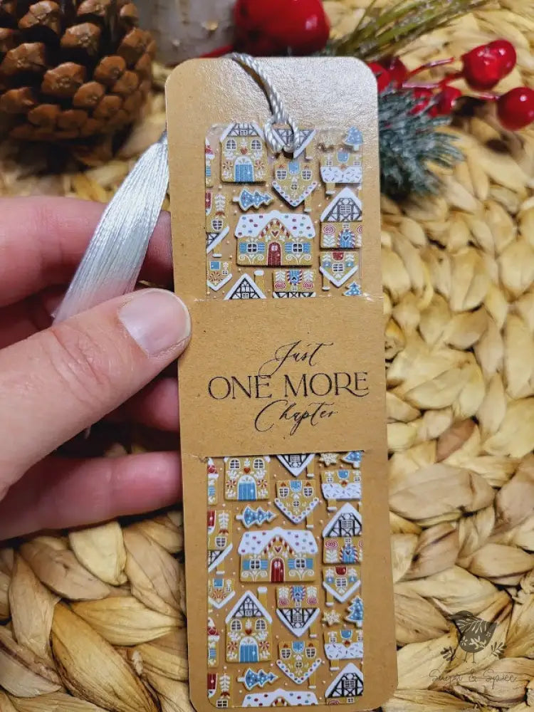 Gingerbread House Holiday Acrylic Bookmark - Premium Engraved Gifts from Sugar and Spice - Just $4.87! Shop now at Sugar and Spice Paper