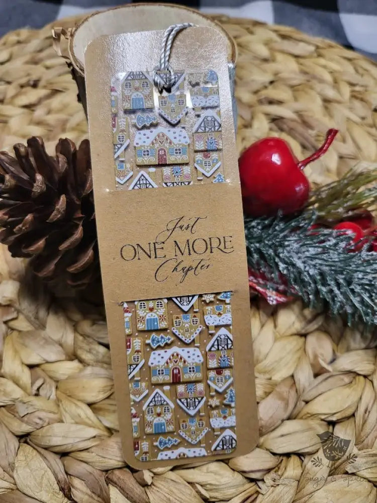 Gingerbread House Holiday Acrylic Bookmark - Premium Engraved Gifts from Sugar and Spice - Just $4.87! Shop now at Sugar and Spice Paper