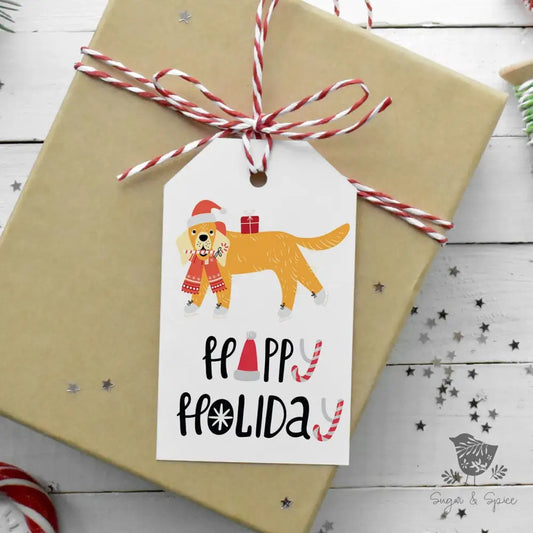 Golden Retriever Dog Gift Tag - Premium Craft Supplies & Tools > Party & Gifting > Labels, Stickers & Tags > Tags from Sugar and Spice Invitations - Just $24! Shop now at Sugar and Spice Paper