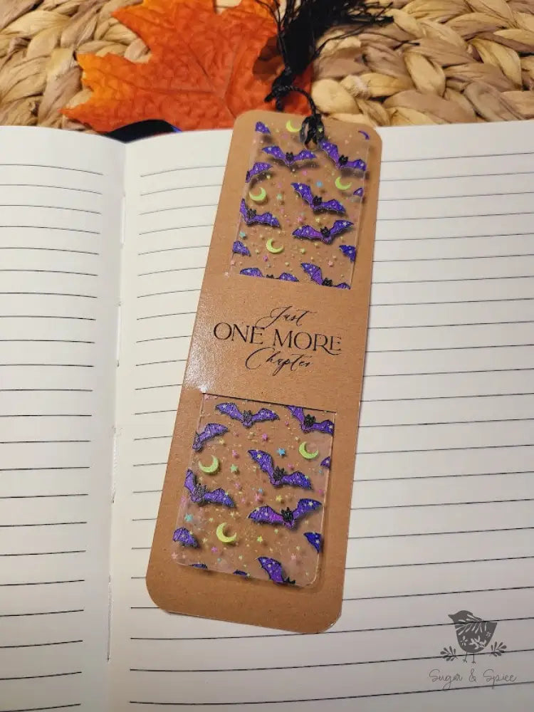 Halloween Bats Acrylic Bookmark - Premium Engraved Gifts from Sugar and Spice - Just $4.87! Shop now at Sugar and Spice Paper