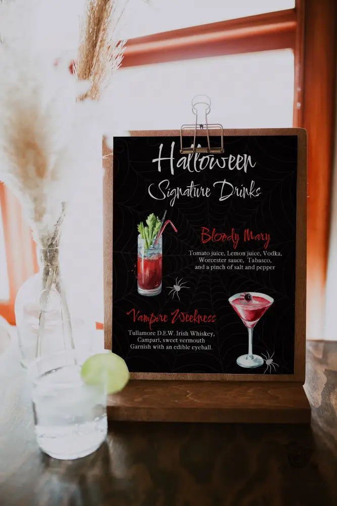 Halloween Spider Signature Drink Sign - Premium  from Sugar and Spice Invitations - Just $35! Shop now at Sugar and Spice Paper