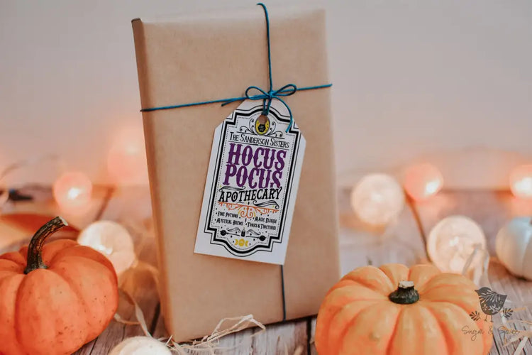 Hocus Pocus Halloween Gift Tag - Premium Craft Supplies & Tools > Party & Gifting > Labels, Stickers & Tags > Tags from Sugar and Spice Invitations - Just $24! Shop now at Sugar and Spice Paper