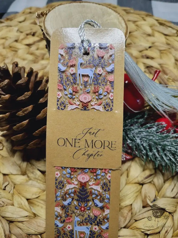 Holiday Deer Acrylic Bookmark - Premium Engraved Gifts from Sugar and Spice - Just $4.87! Shop now at Sugar and Spice Paper