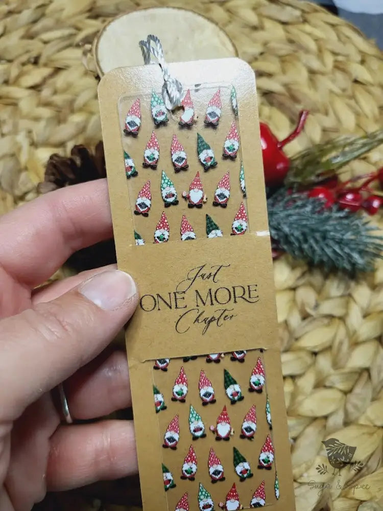 Holiday Gnome Acrylic Bookmark - Premium Engraved Gifts from Sugar and Spice - Just $4.87! Shop now at Sugar and Spice Paper