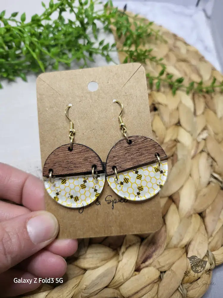 Laser 2025 engraved earrings