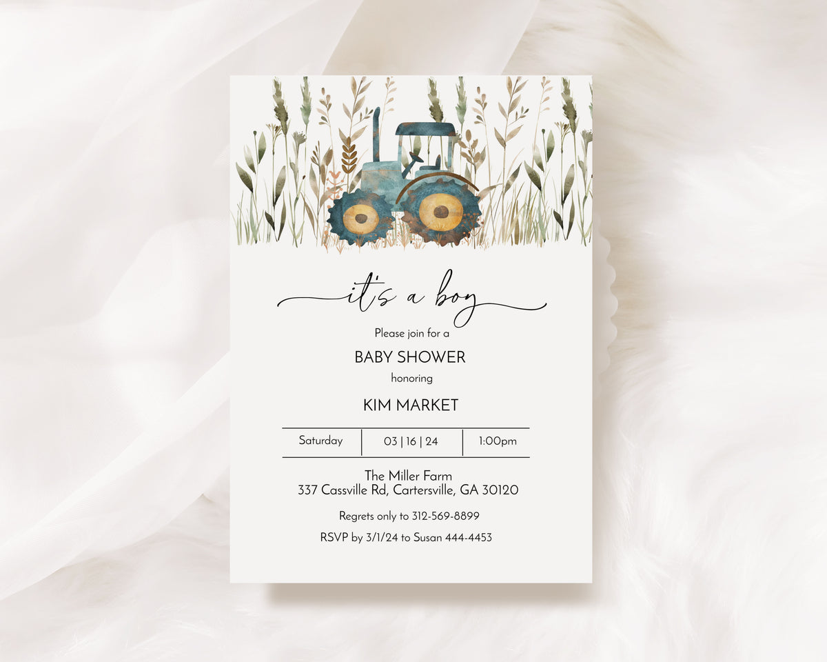 Farm Baby Shower Invitation