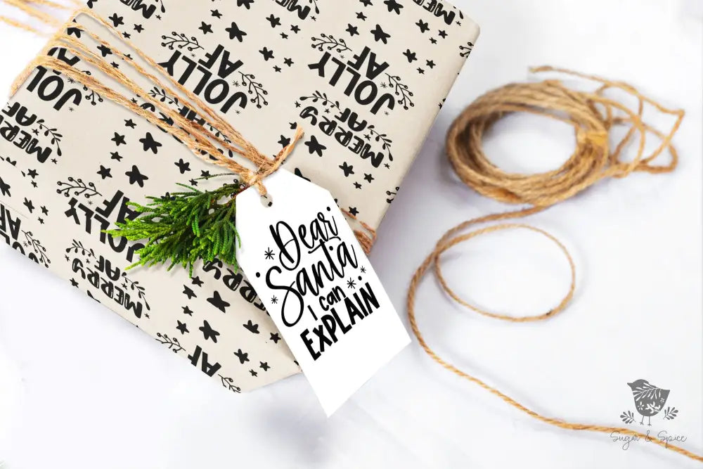 Jolly AF Wrapping Paper - Premium Craft Supplies & Tools > Party & Gifting > Packaging & Wrapping from Sugar and Spice Invitations - Just $26.10! Shop now at Sugar and Spice Paper