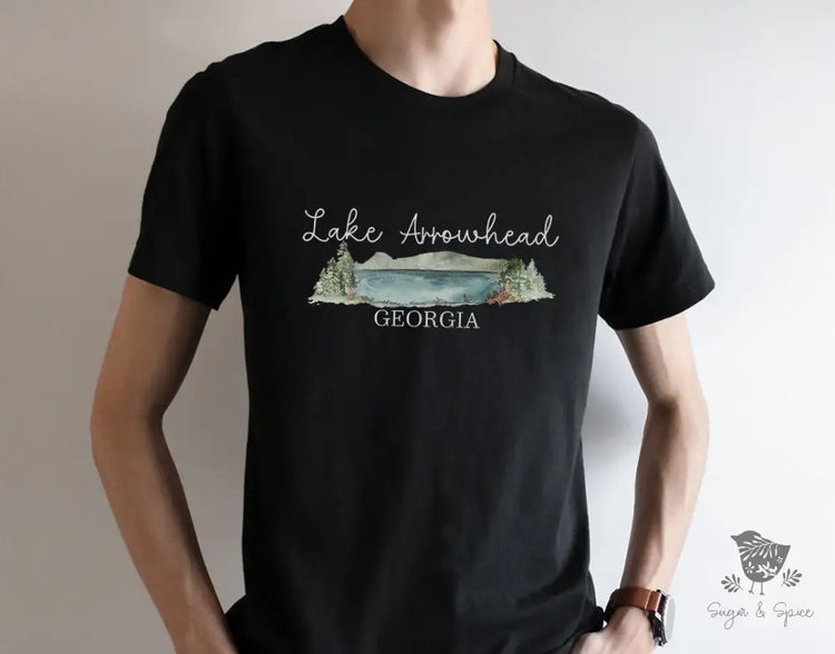 Lake Arrowhead Ga Watercolor T-Shirt