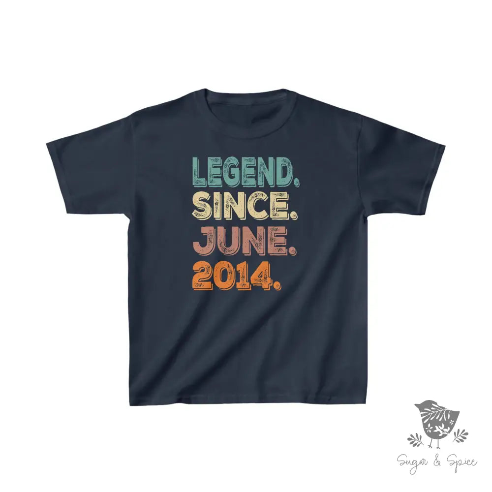 Legend Since 2014 Kids Birthday T-Shirt - Premium Kids clothes from Printify - Just $22.42! Shop now at Sugar and Spice Paper