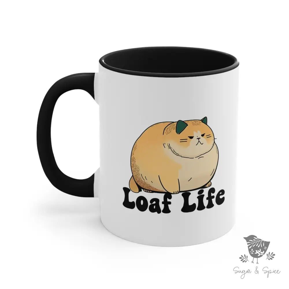 Loaf Life Cat Coffee Mug - Premium Mug from Printify - Just $18! Shop now at Sugar and Spice Paper