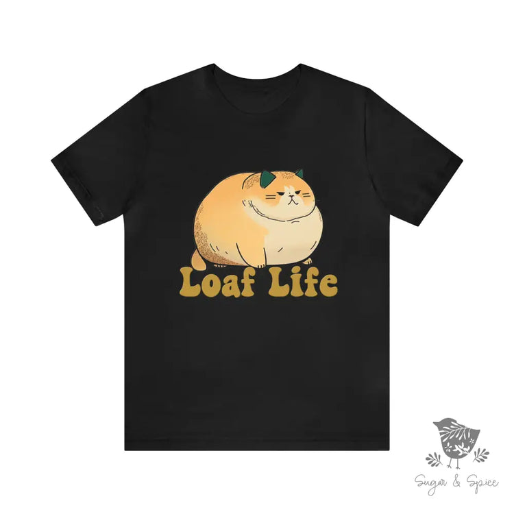 Loaf Life Cat T-Shirt Black / S