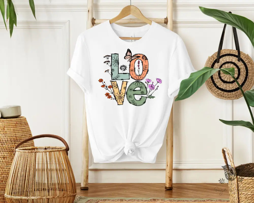 Love Flower & Butterfly T-Shirt