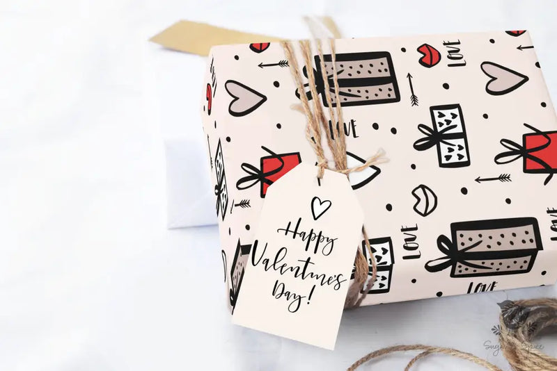 Love & Kisses Wrapping Paper - Premium Craft Supplies & Tools > Party & Gifting > Packaging & Wrapping from Sugar and Spice Invitations - Just $26.10! Shop now at Sugar and Spice Paper