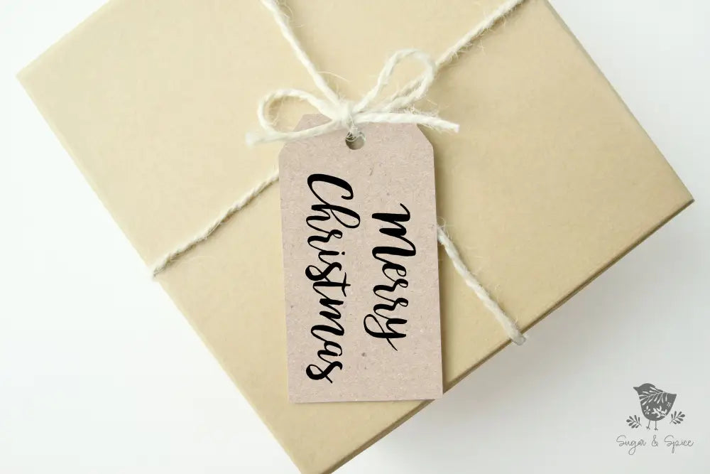Merry Christmas Kraft Gift Tag - Premium Craft Supplies & Tools > Party & Gifting > Labels, Stickers & Tags > Tags from Sugar and Spice Invitations - Just $26! Shop now at Sugar and Spice Paper