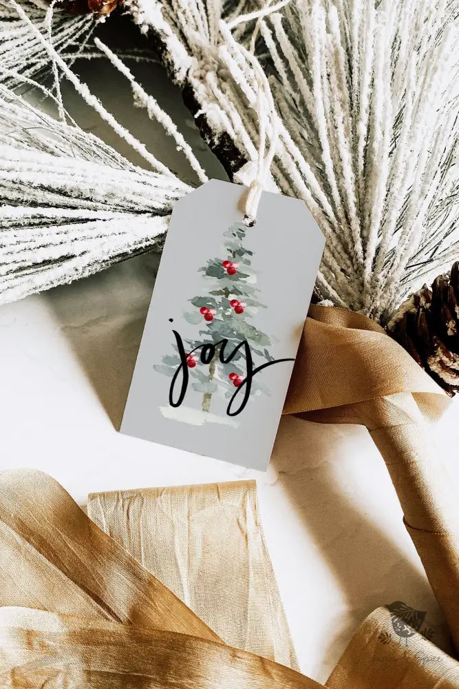 Mint & Red Berry Christmas Gift Tag - Premium Craft Supplies & Tools > Party & Gifting > Labels, Stickers & Tags > Tags from Sugar and Spice Invitations - Just $26! Shop now at Sugar and Spice Paper