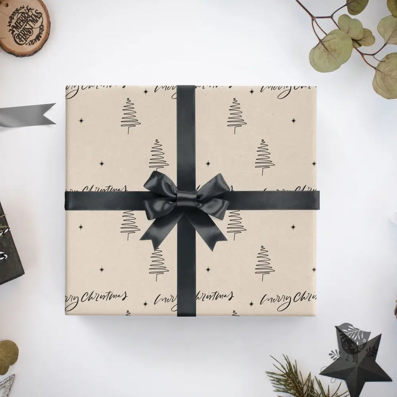 Modern Tree Wrapping Paper - Premium Craft Supplies & Tools > Party & Gifting > Packaging & Wrapping from Sugar and Spice Invitations - Just $26.10! Shop now at Sugar and Spice Paper