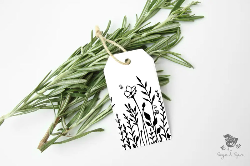 Modern Wild Flower Gift Tag - Premium Craft Supplies & Tools > Party & Gifting > Labels, Stickers & Tags > Tags from Sugar and Spice Invitations - Just $26! Shop now at Sugar and Spice Paper