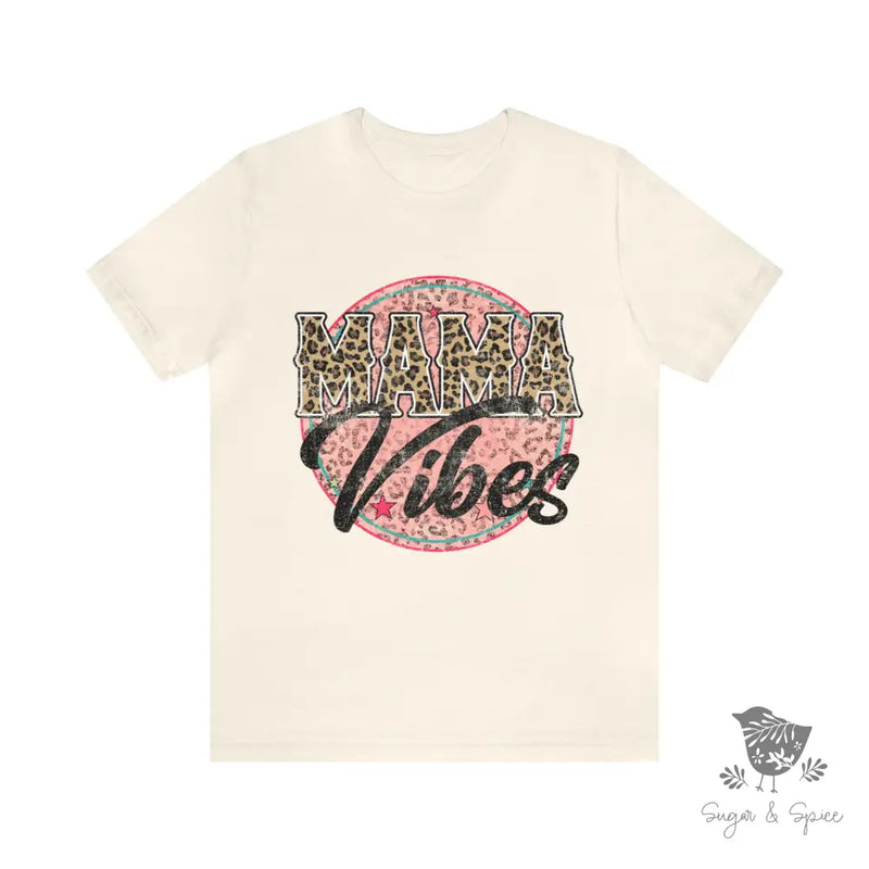 Mom Vibes Short Sleeve T-Shirt - Premium T-Shirt from Printify - Just $20.32! Shop now at Sugar and Spice Paper