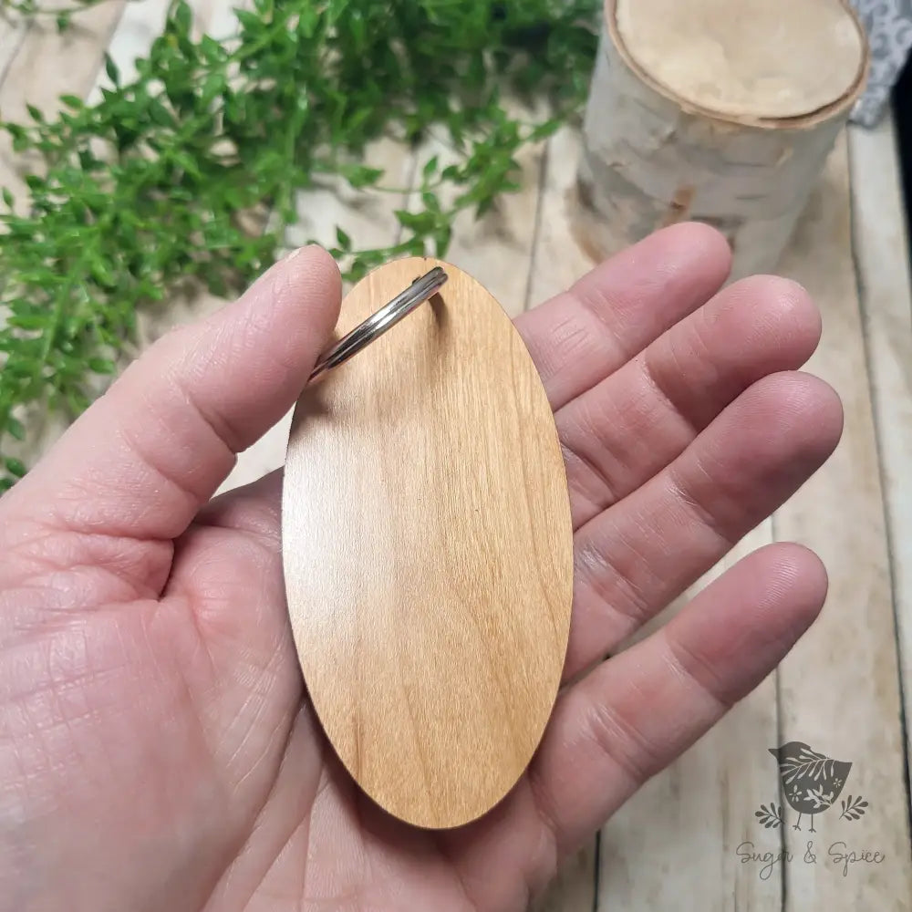 Mountain Home Wood KeyChain - Premium  from Sugar and Spice Paper & Gift - Just $12! Shop now at Sugar and Spice Paper