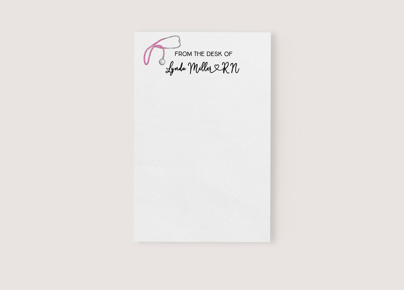 Nurse or Doctor Personalized Notepad