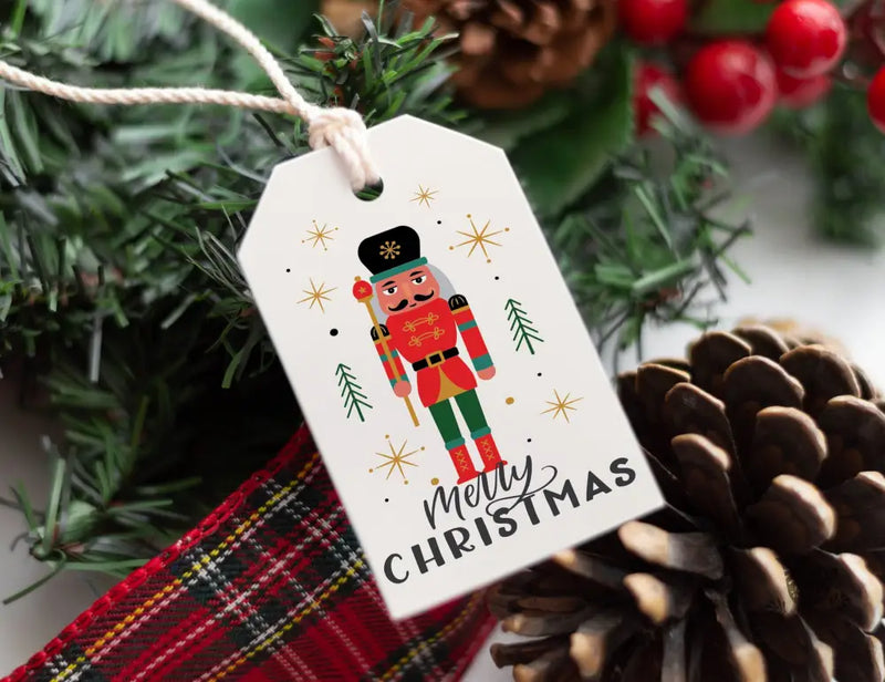 Nutcracker Christmas Gift Tag - Premium Craft Supplies & Tools > Party & Gifting > Labels, Stickers & Tags > Tags from Sugar and Spice Invitations - Just $26! Shop now at Sugar and Spice Paper