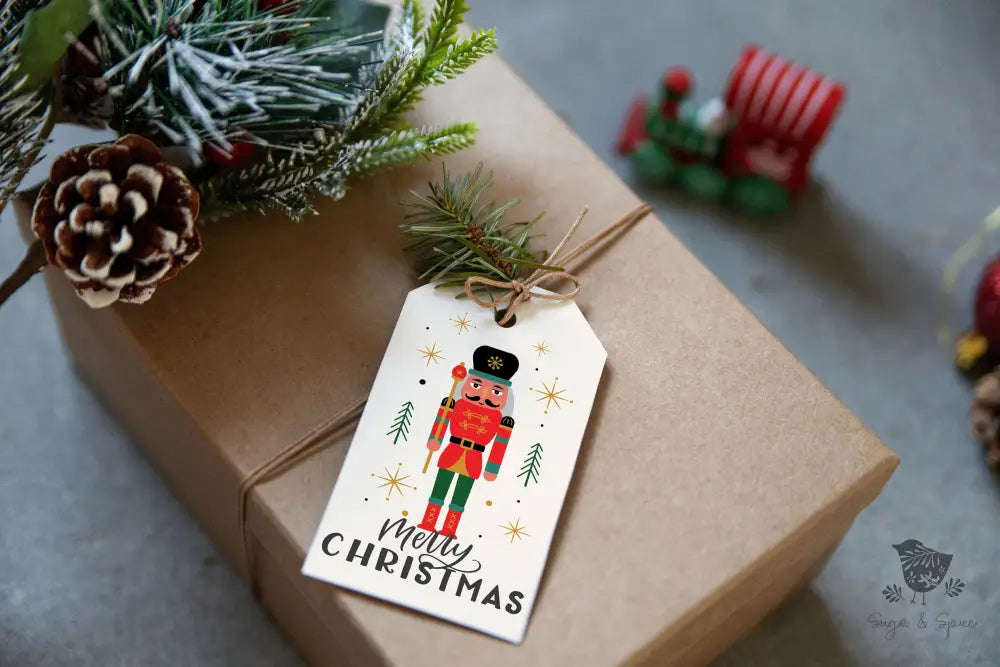 Nutcracker Christmas Gift Tag - Premium Craft Supplies & Tools > Party & Gifting > Labels, Stickers & Tags > Tags from Sugar and Spice Invitations - Just $26! Shop now at Sugar and Spice Paper