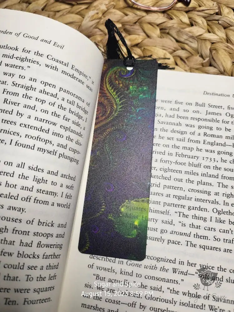 Peacock Feather Pattern Acrylic Bookmark Engraved Gifts