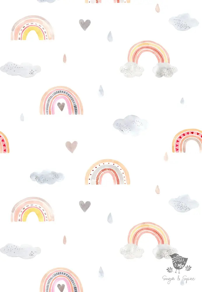 Pink Rainbow Wrapping Paper - Premium Craft Supplies & Tools > Party & Gifting > Packaging & Wrapping from Sugar and Spice Invitations - Just $26.10! Shop now at Sugar and Spice Paper