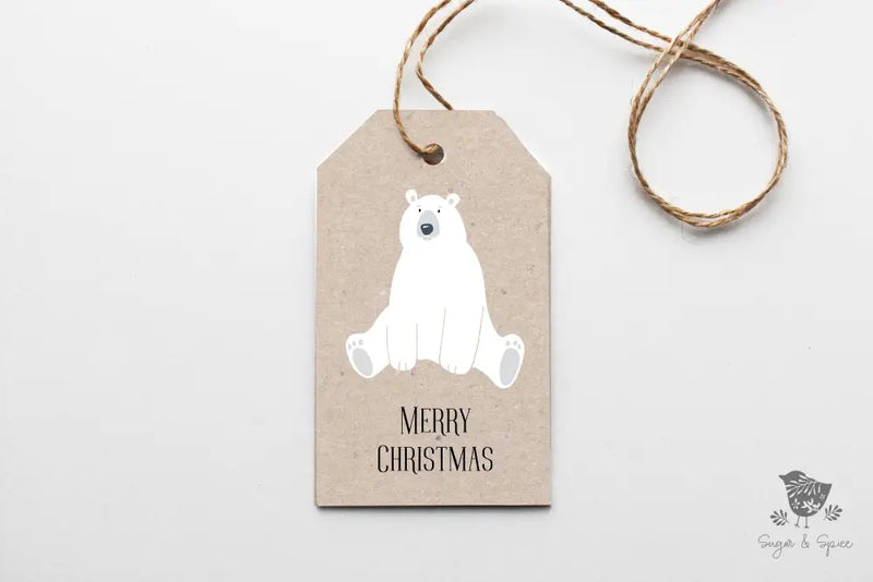 Polar Bear Gift Tag - Premium Craft Supplies & Tools > Party & Gifting > Labels, Stickers & Tags > Tags from Sugar and Spice Invitations - Just $24! Shop now at Sugar and Spice Paper