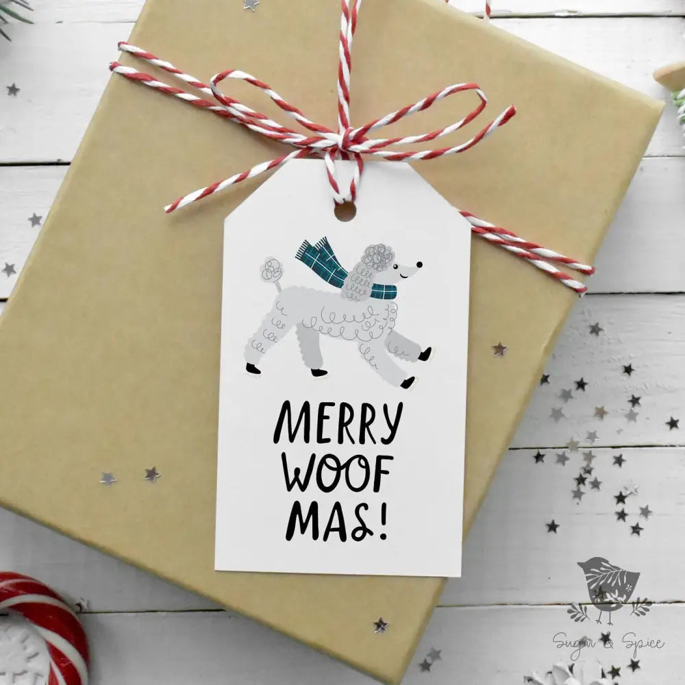Poodle Dog Gift Tag - Premium Craft Supplies & Tools > Party & Gifting > Labels, Stickers & Tags > Tags from Sugar and Spice Invitations - Just $24! Shop now at Sugar and Spice Paper