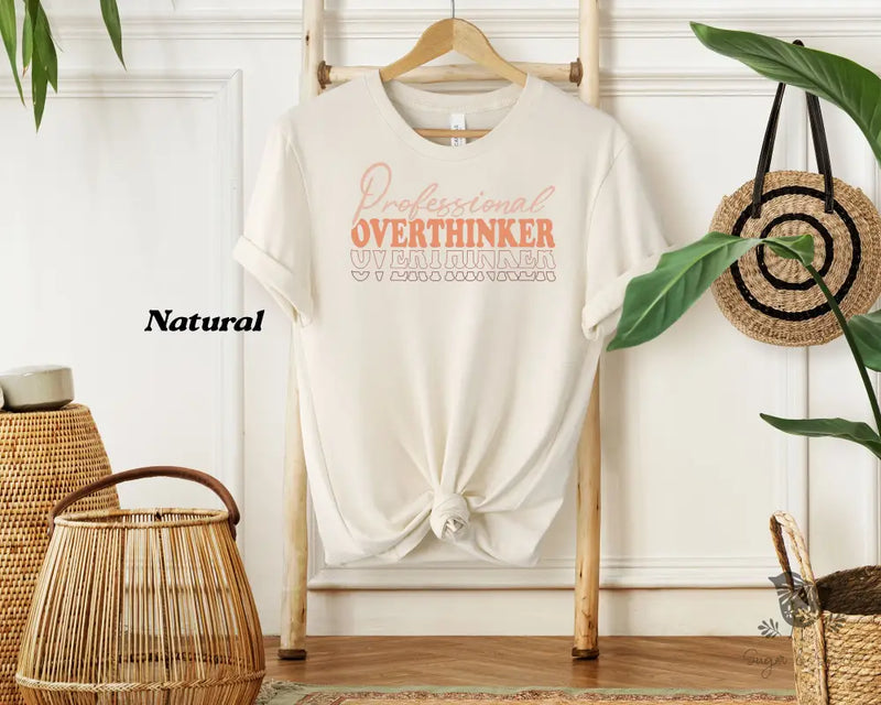 Professional Overthinker T-Shirt - Premium T-Shirt from Printify - Just $22.38! Shop now at Sugar and Spice Paper