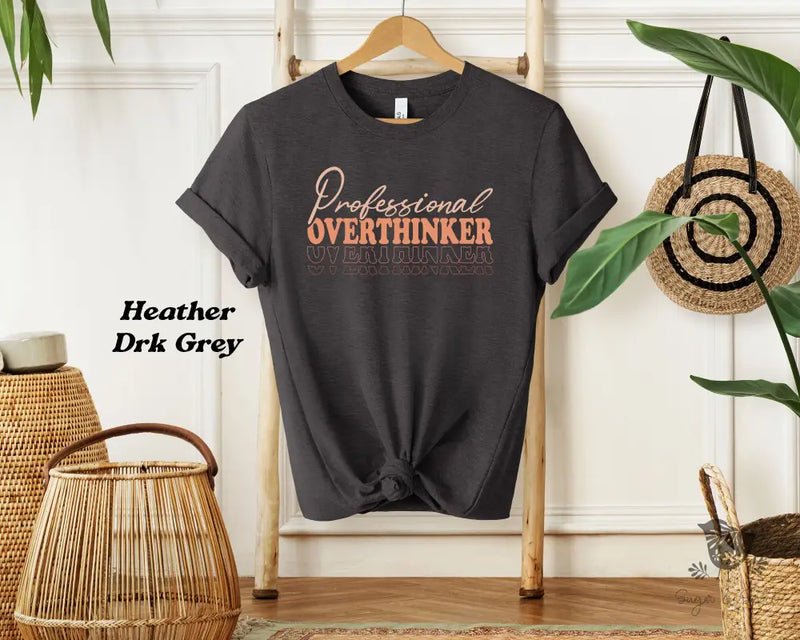 Professional Overthinker T-Shirt - Premium T-Shirt from Printify - Just $22.38! Shop now at Sugar and Spice Paper