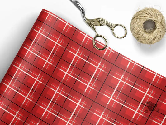 Red & White Stripe Wrapping Paper Craft Supplies Tools > Party Gifting Packaging