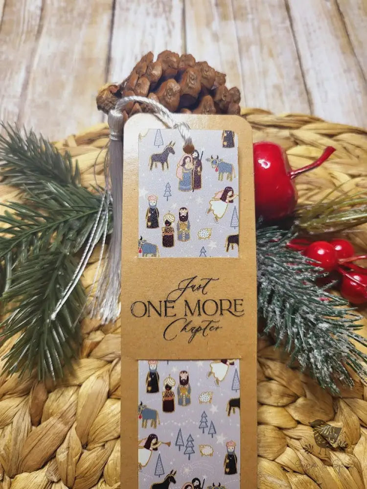Religious Holy Night Christmas Acrylic Bookmark Engraved Gifts