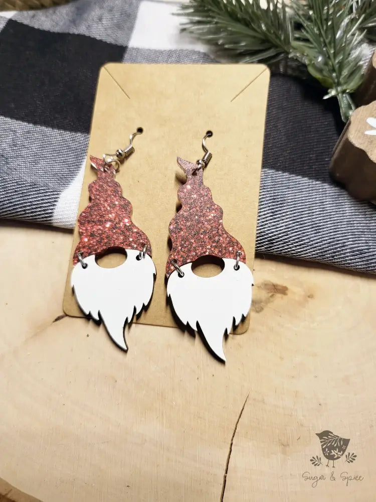 Santa Gnome Earrings