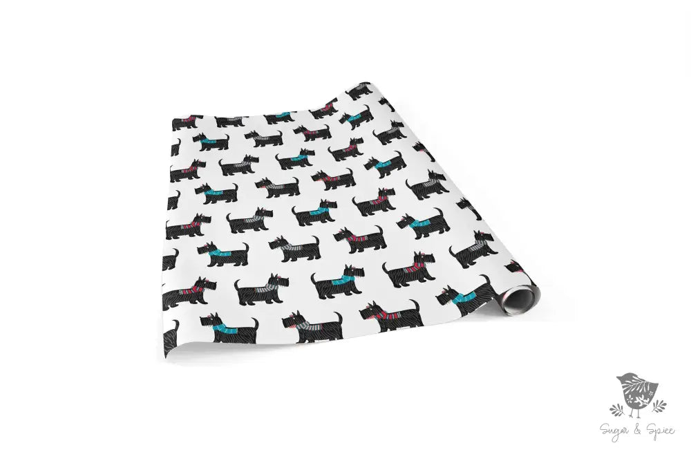 Scottish Terrier Dog Wrapping Paper - Premium Craft Supplies & Tools > Party & Gifting > Packaging & Wrapping from Sugar and Spice Invitations - Just $26.10! Shop now at Sugar and Spice Paper