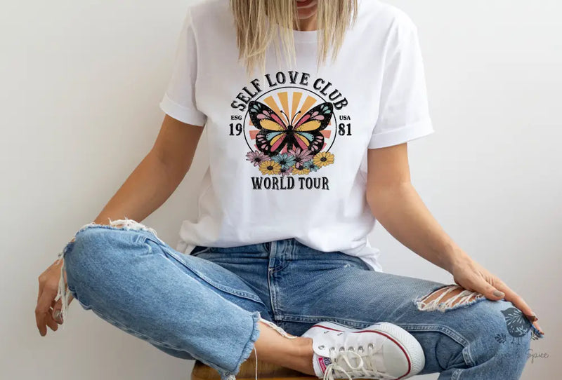 Self Love Butterfly Vintage T-Shirt - Premium T-Shirt from Printify - Just $24.87! Shop now at Sugar and Spice Paper