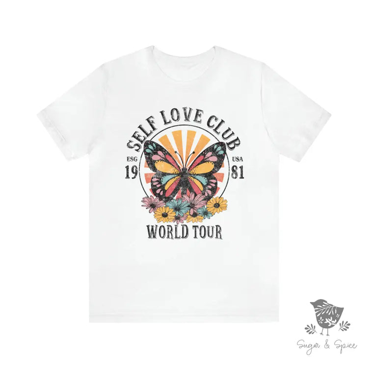 Self Love Butterfly Vintage T-Shirt White / S