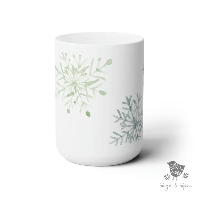 Snowflake Ceramic Mug 15Oz
