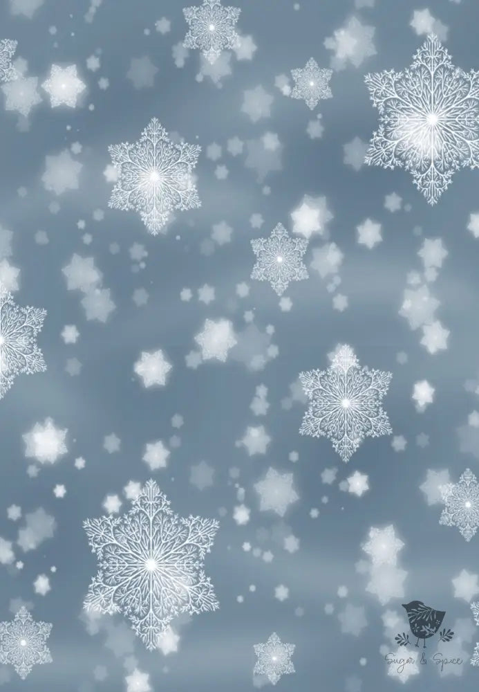 Snowflake Wrapping Paper Craft Supplies & Tools > Party Gifting Packaging