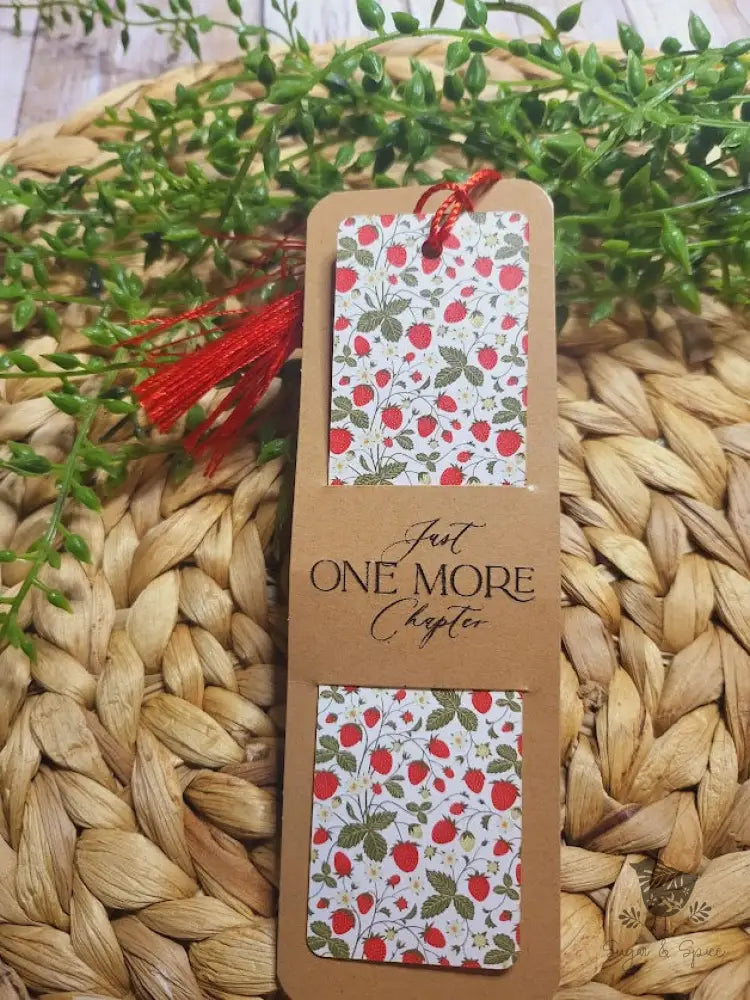Strawberry Garden Acrylic Bookmark - Premium Engraved Gifts from Sugar and Spice - Just $4.87! Shop now at Sugar and Spice Paper