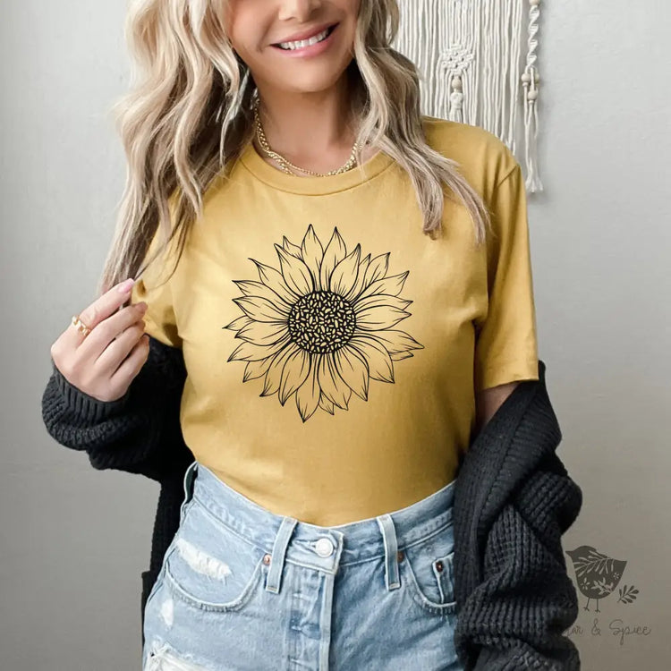 Sunflower Floral T-Shirt